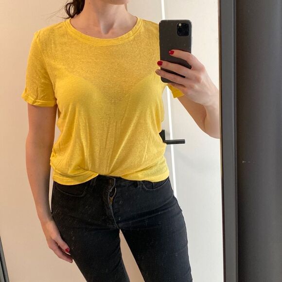 Yellow Vero Modo Tee - Picture 2 of 2